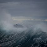 stormy ocean waves